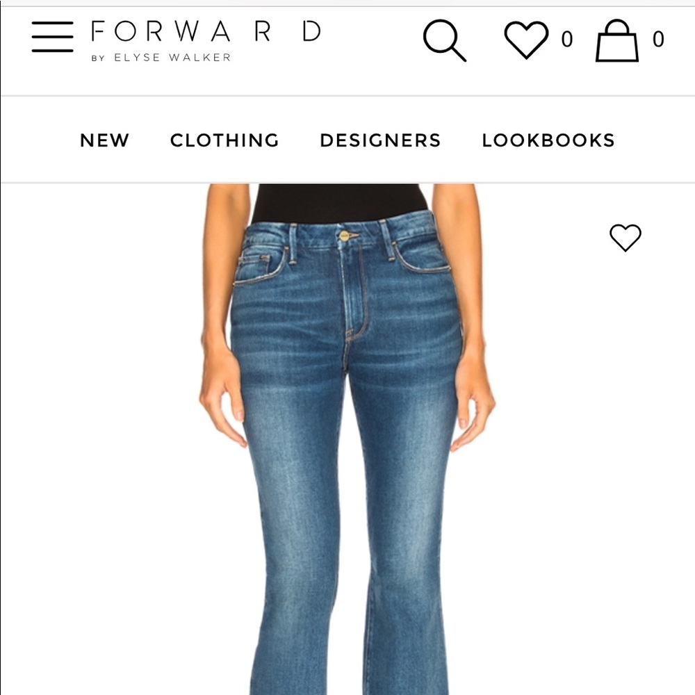 New Frame Le Crop Mini Boot Sz 27